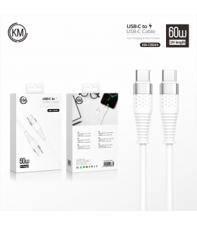 充电线_KM-CB005 CABLE 60W TYPE-C A TYPE-C 1M