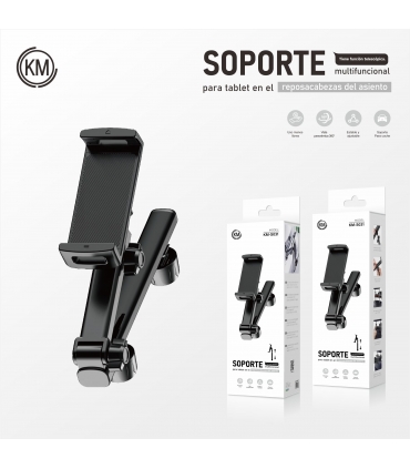 支架_KM-S031 Soporte Tablet Plegable Coche Reposacabezas