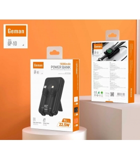 充电宝_GP-10 Geman Magnetic Power Bank Dual Cables 10000mAh