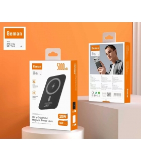 充电宝_GP-05 Geman Ultra-Thin Metal Magnetic Power Bank 5000mAh