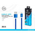 KM-212 CABLE LIGHTNING TRENZADO NYLON [AZUL]