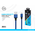 KM-234 CABLE LIGHTNING 50CM TRENZADO [AZUL]